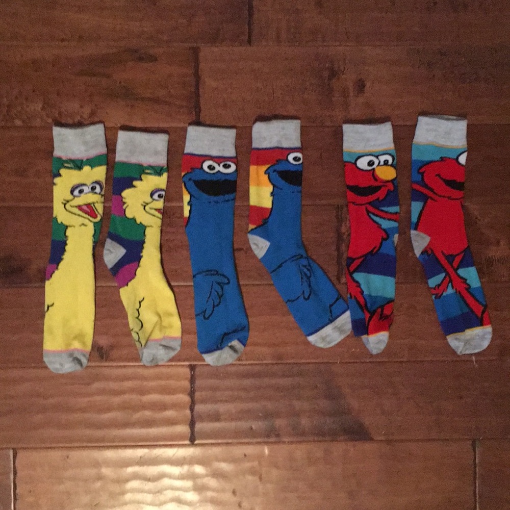 Sesame Street Socks 3 pairs (Unisex)